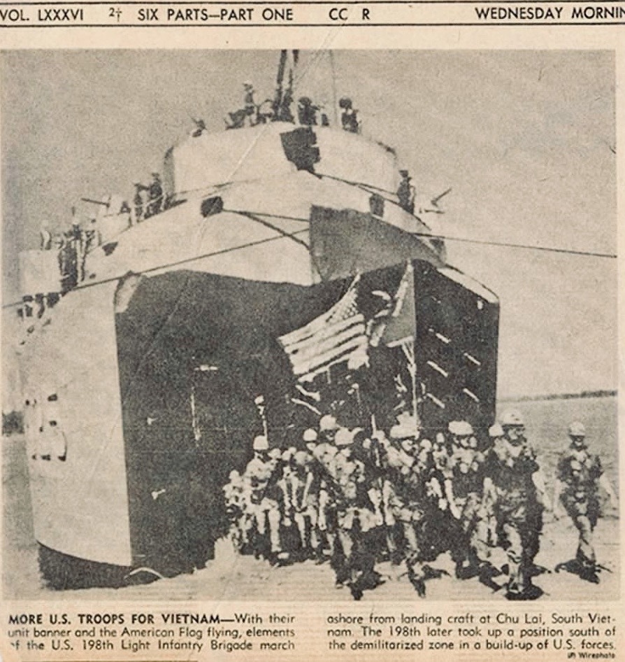 Original newspaper clipping: More U.S. Troops for Vietnam