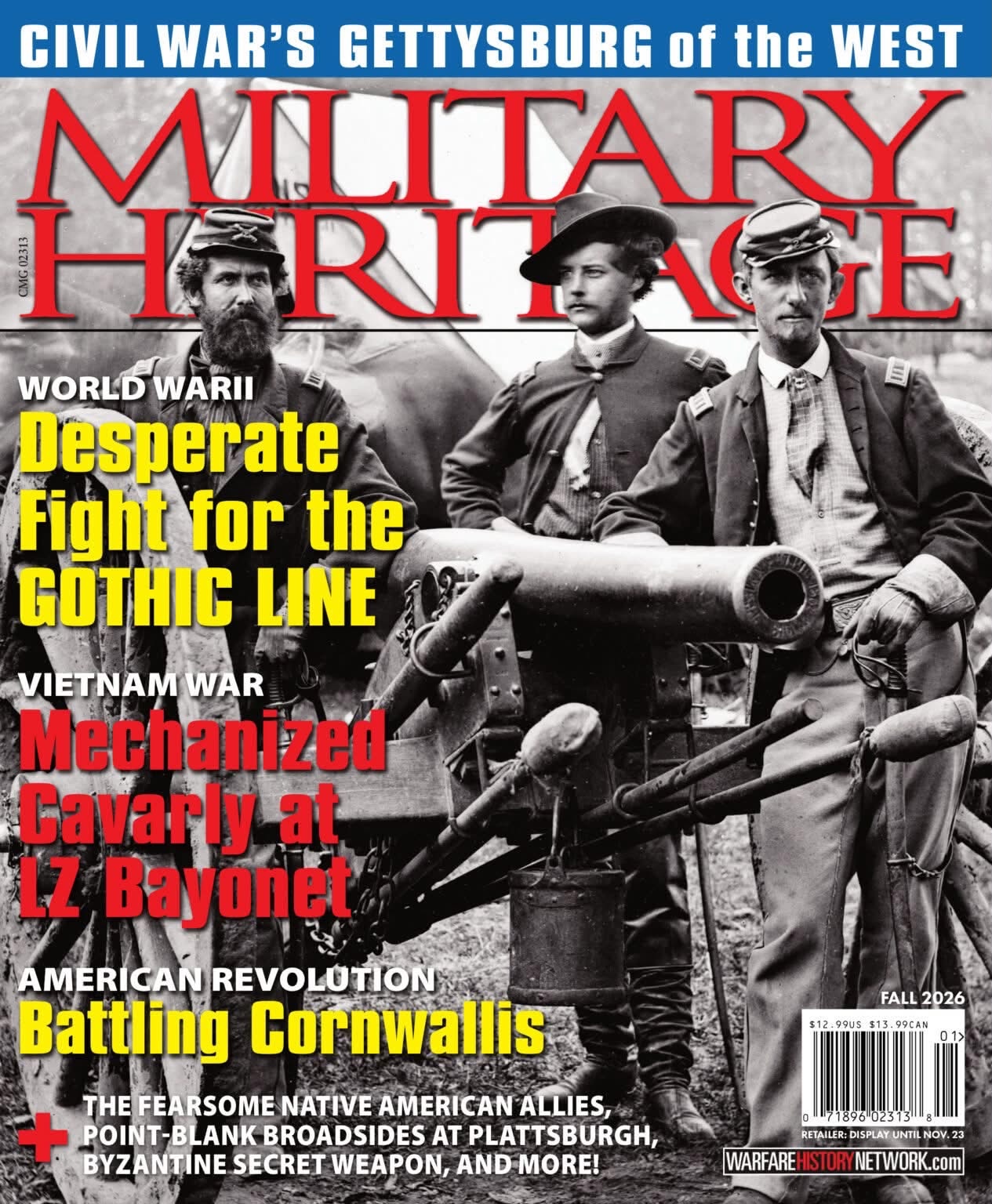 Military Heritage magazine cover featuring the article Mechanized Cavalry at LZ Bayonet