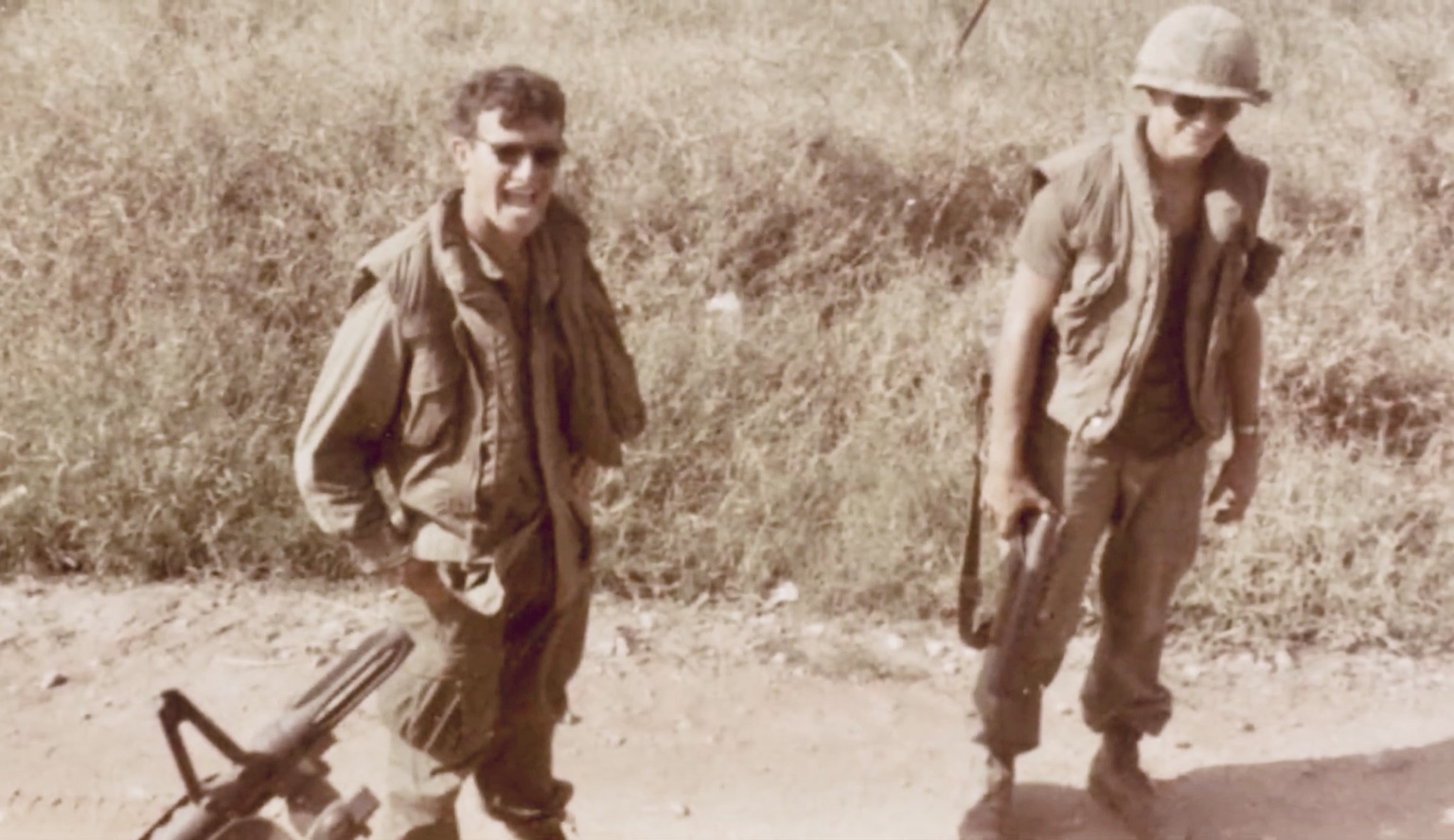 Two troopers in the field